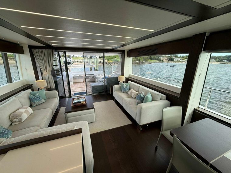 The main salon — Moonlight, Sunseeker 76